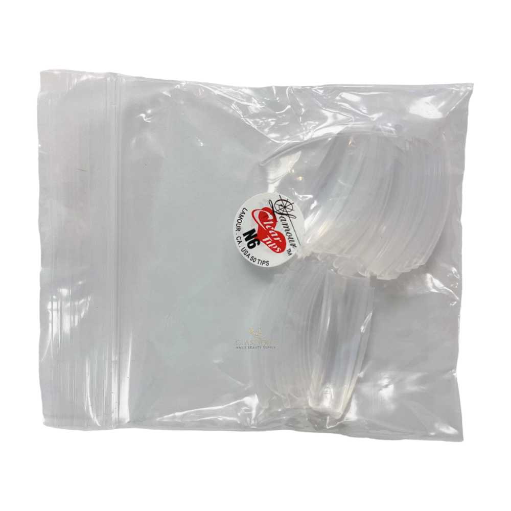 Original Crystal Tips #6 (Bag of 50) - Classique Nails Beauty Supply