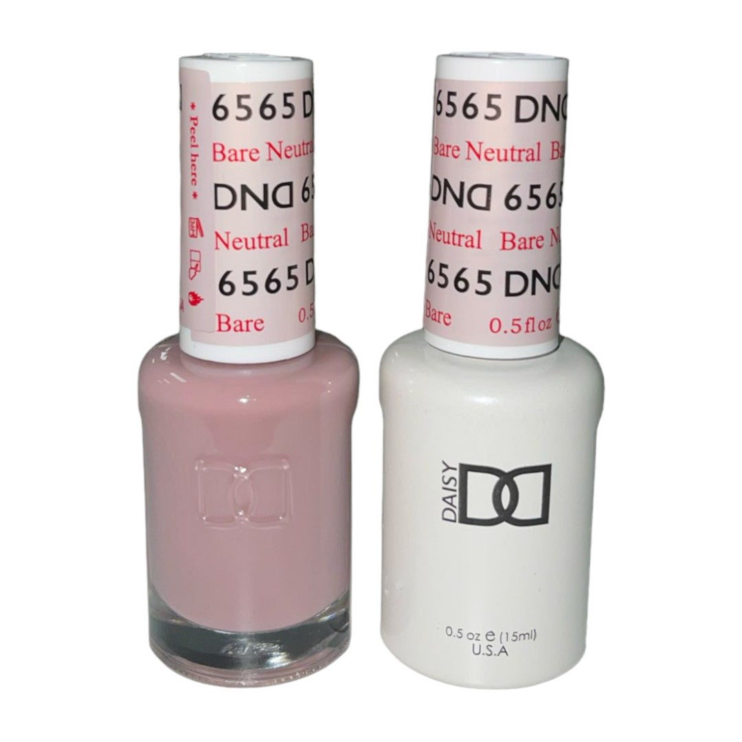 DND Nail Lacquer And Gel Polish, 6565, Bare Neutral, 0.5oz