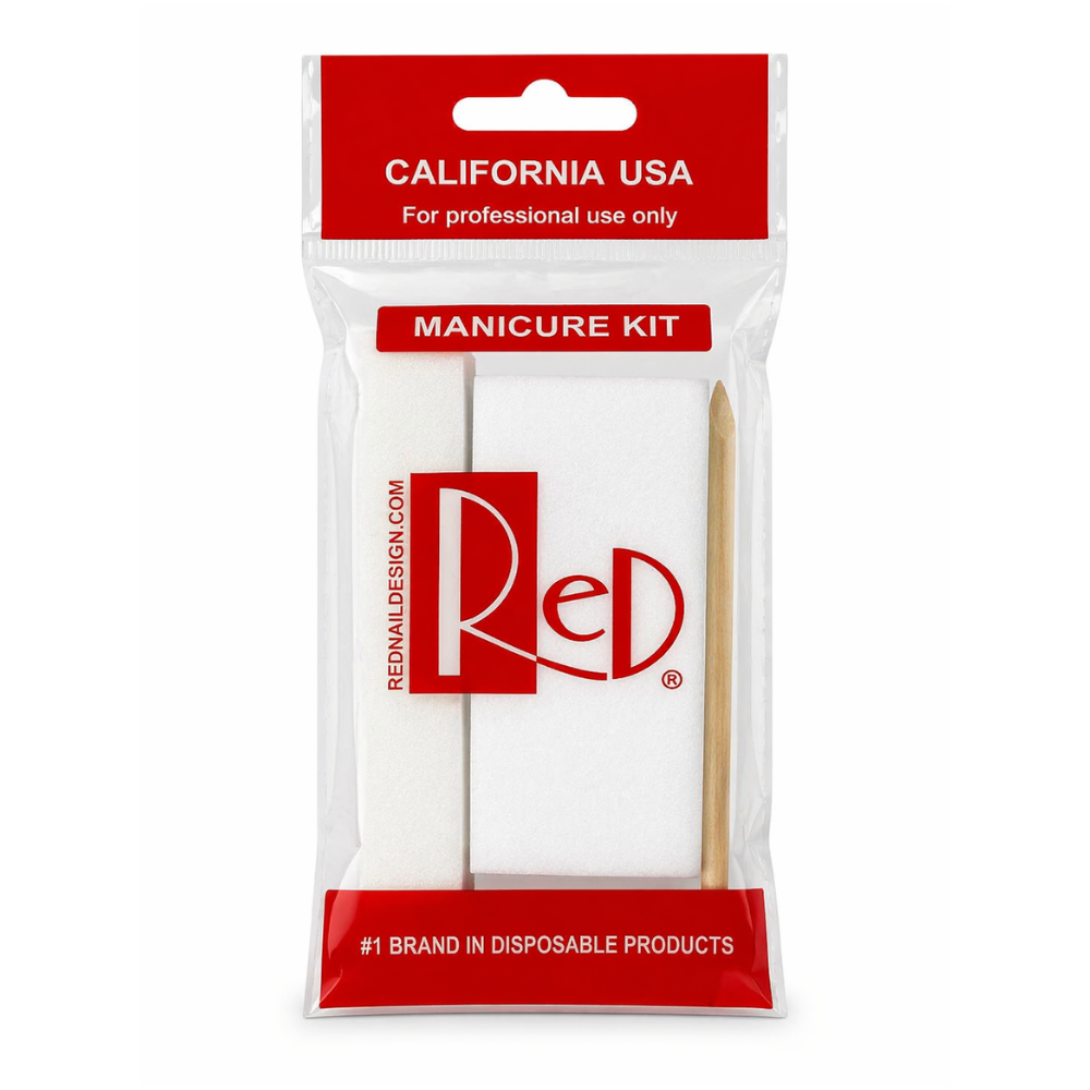 RED Nail Design Manicure Kit (3pcs)