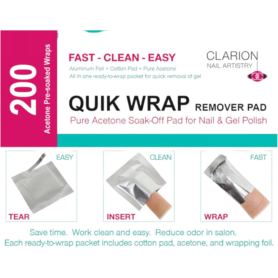 Clarion Quik-Wrap Gel Remover (Box of 200)