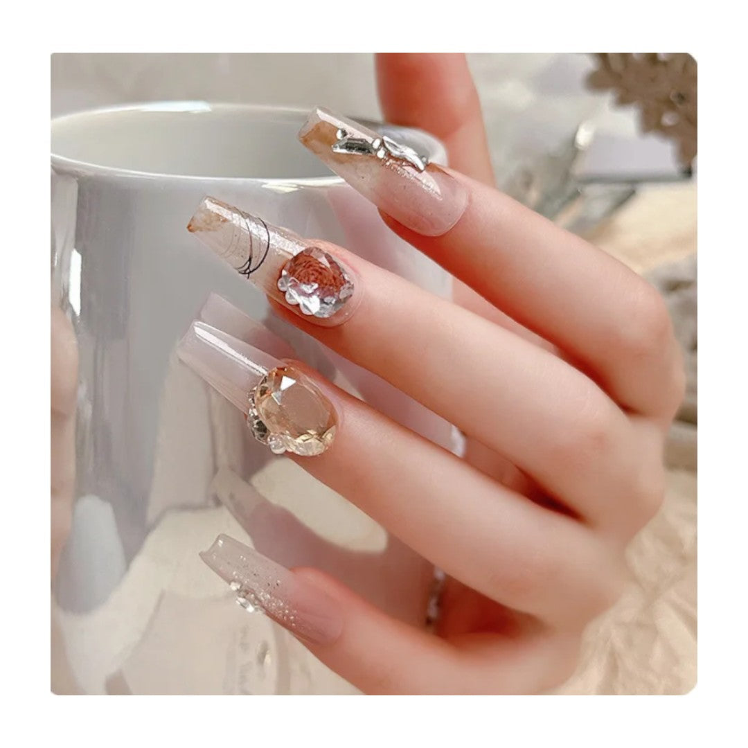 easy festive nail art