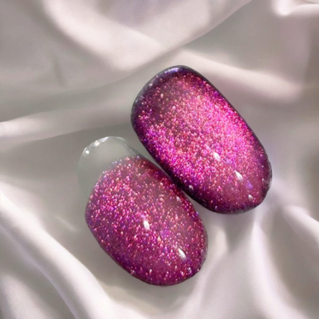 YHH Cat Eye Gel Polish - M14 Holographic Glitter Nail Polish