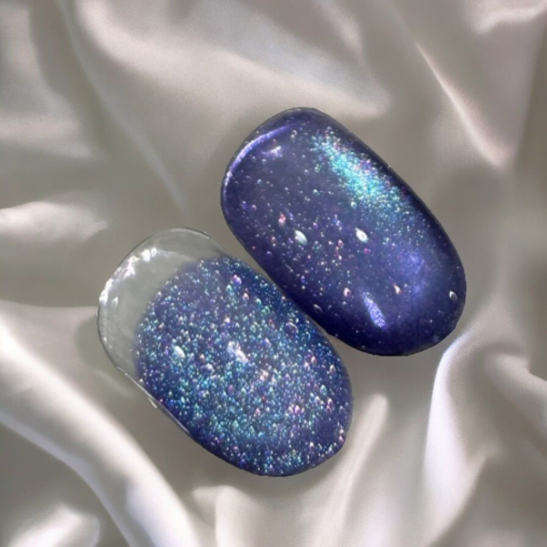 YHH Cat Eye Gel Polish - M15 Holographic Glitter Nail Polish