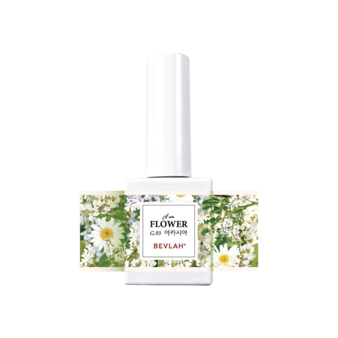 Bevlah Korean Hema Free Gel Polish Acacia G93, gel nail flowers