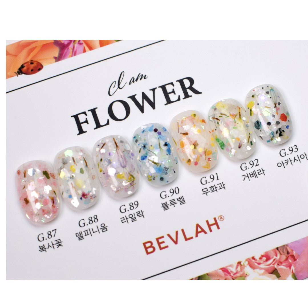 Bevlah Korean Hema Free Gel Polish Acacia G93, gel nail flowers