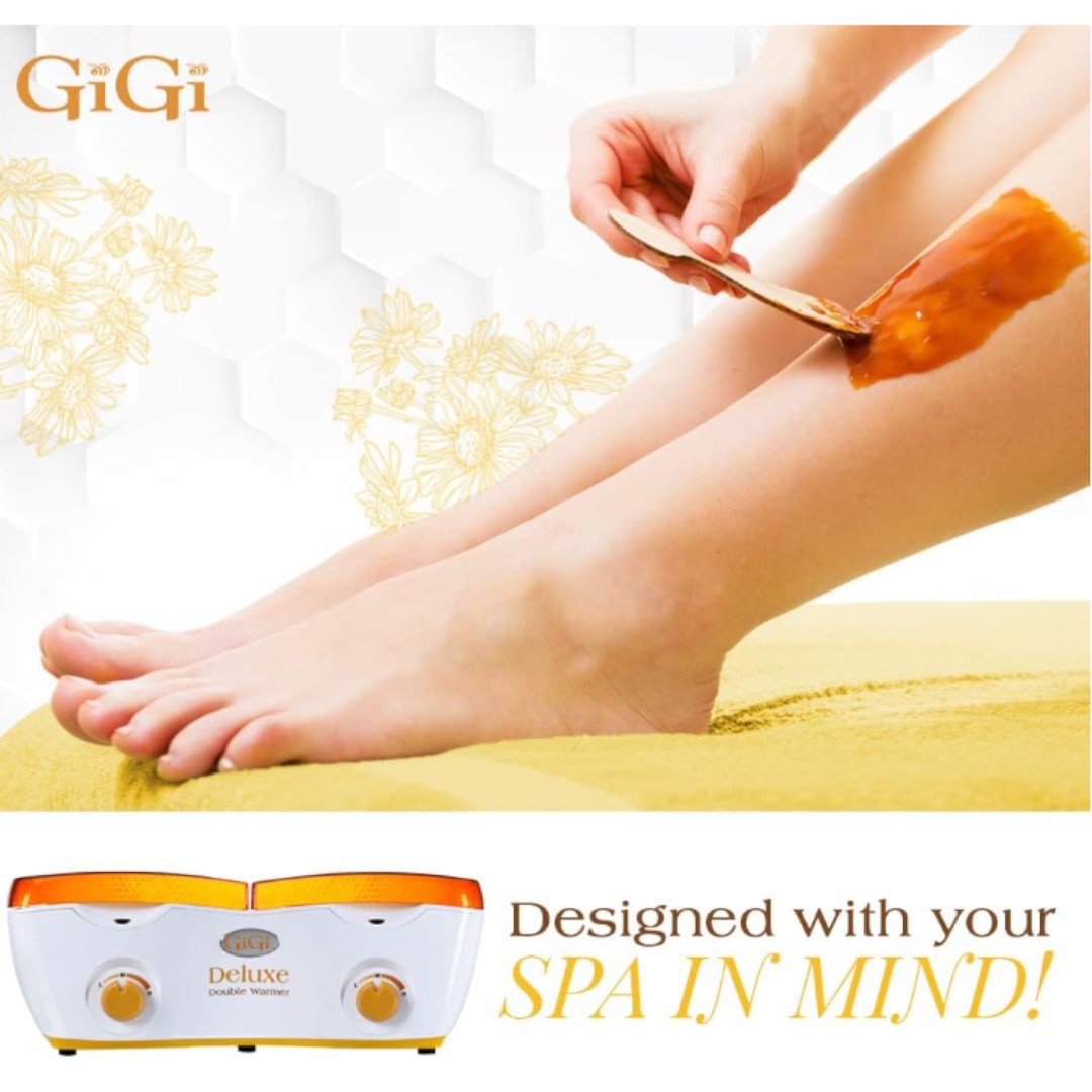 Gigi Deluxe Double Wax Warmer 14oz, gigi wax warmer, plug in wax warmer, warme wax, wax warmer walmart