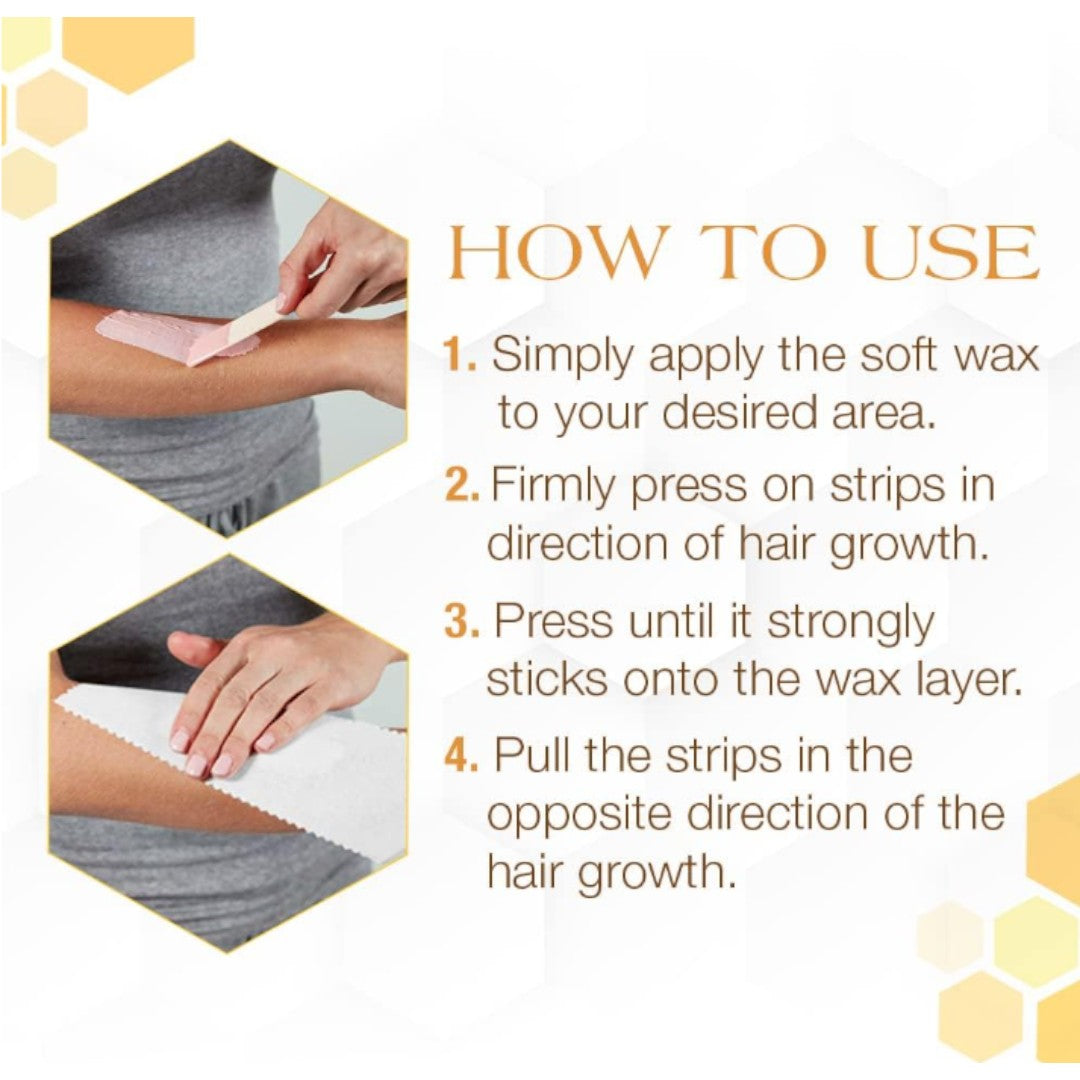 Gigi Bleached Muslin Wax Strip Large, body wax strip
