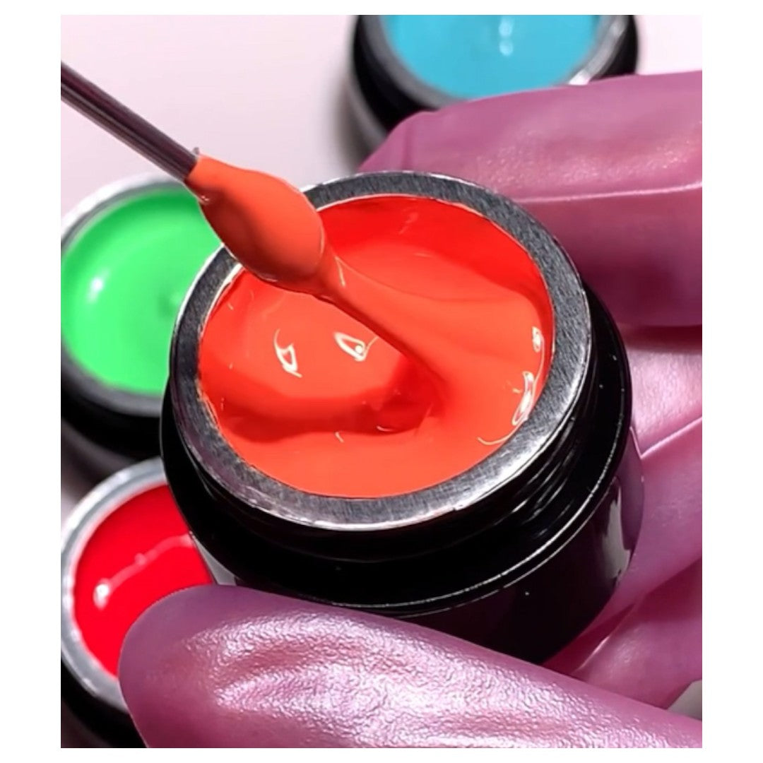 Nails By Dev Gel Polish Nail Art Liner - Hunch Punch, black silver nail art