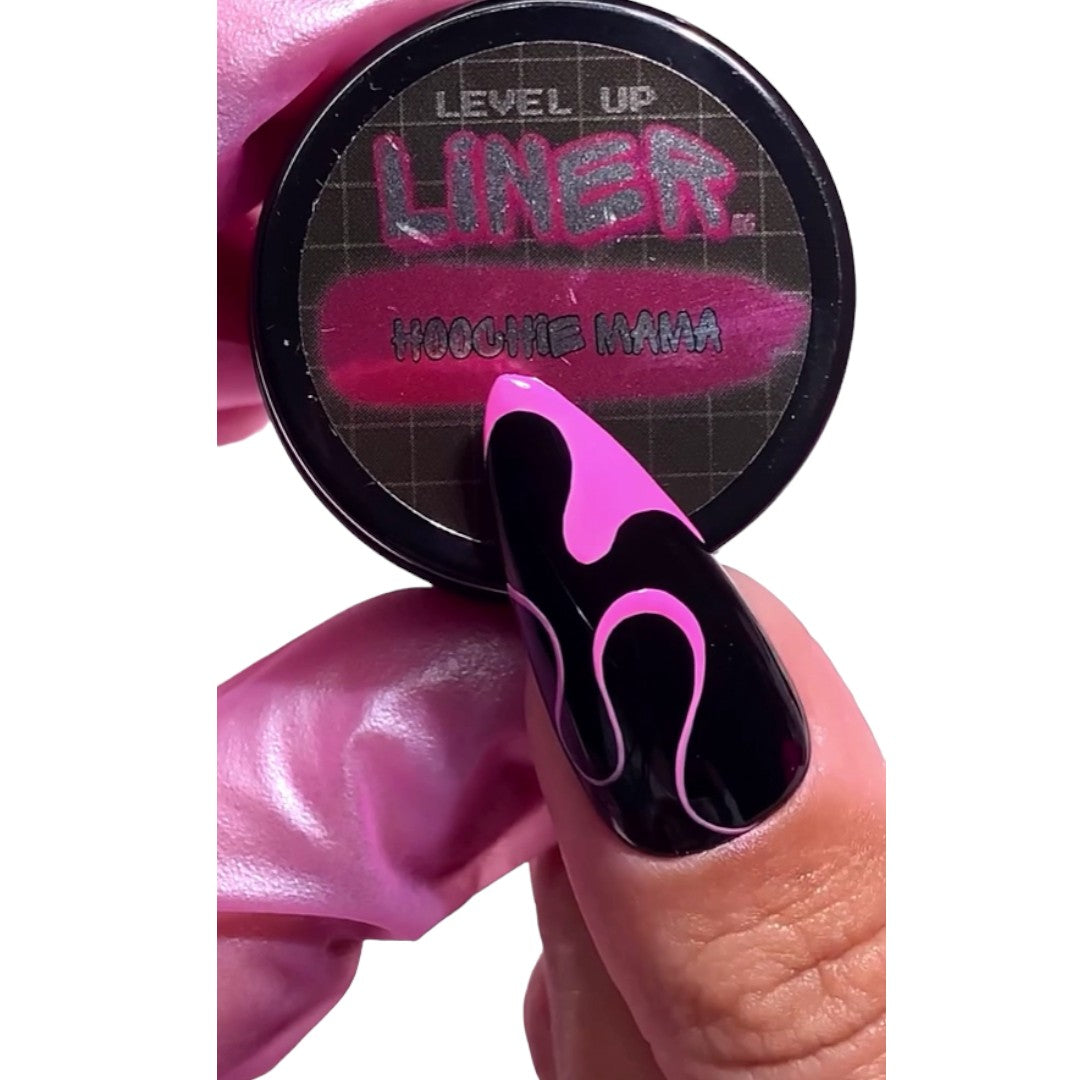 Nails By Dev Gel Polish Nail Art Liner - Hoochie Mama, coral nail art