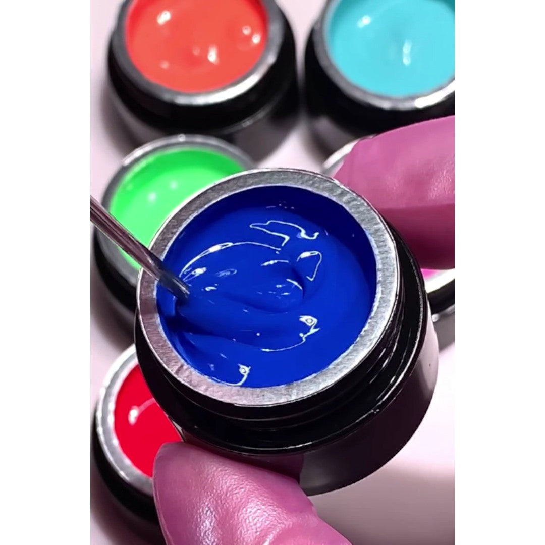 Nails By Dev Gel Polish Nail Art Liner - Partys Over, red color nail art