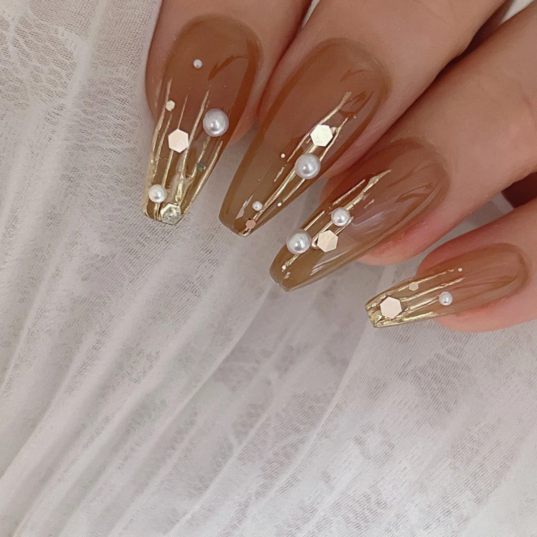 NailBayo - Doi Nude Korean Gel Nail Polish Sepia, syrup nails
