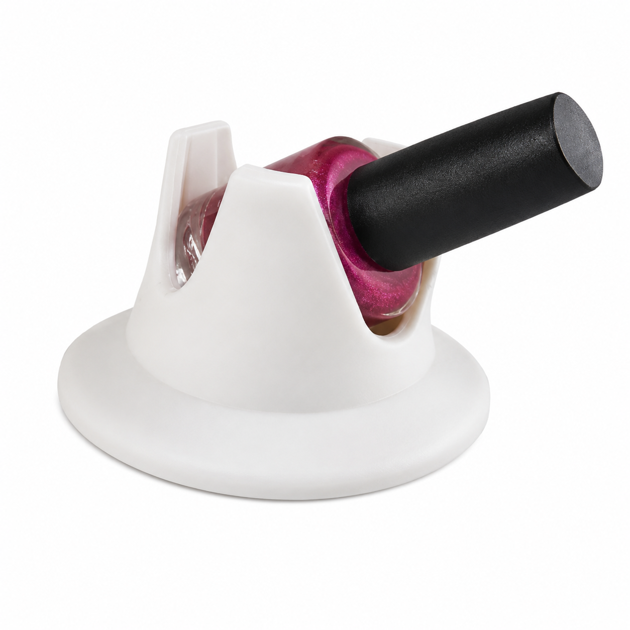 Soft-Support Polish Bottle Holder - White