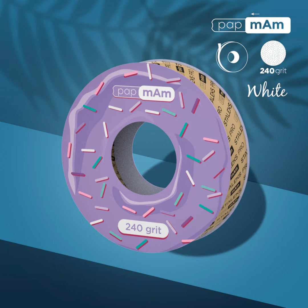 Staleks Disposable White Abrasive Tape PapmAm EXPERT 240 Grit (Refill)