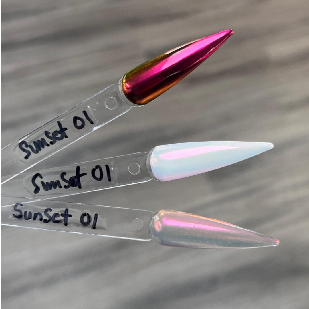 2Guys Sunset Chrome, poudre chrome ongles