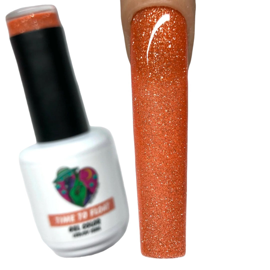 Cruelty Free Gel Polish - Time To Float | Nailz By Dev Canada, pink glitter nail art designs