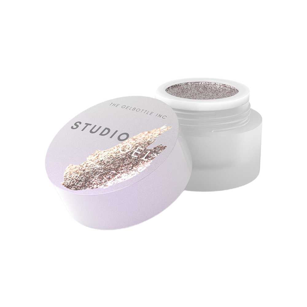 The Gel Bottle Studio Gel Rose Gold, glitter nails rose gold