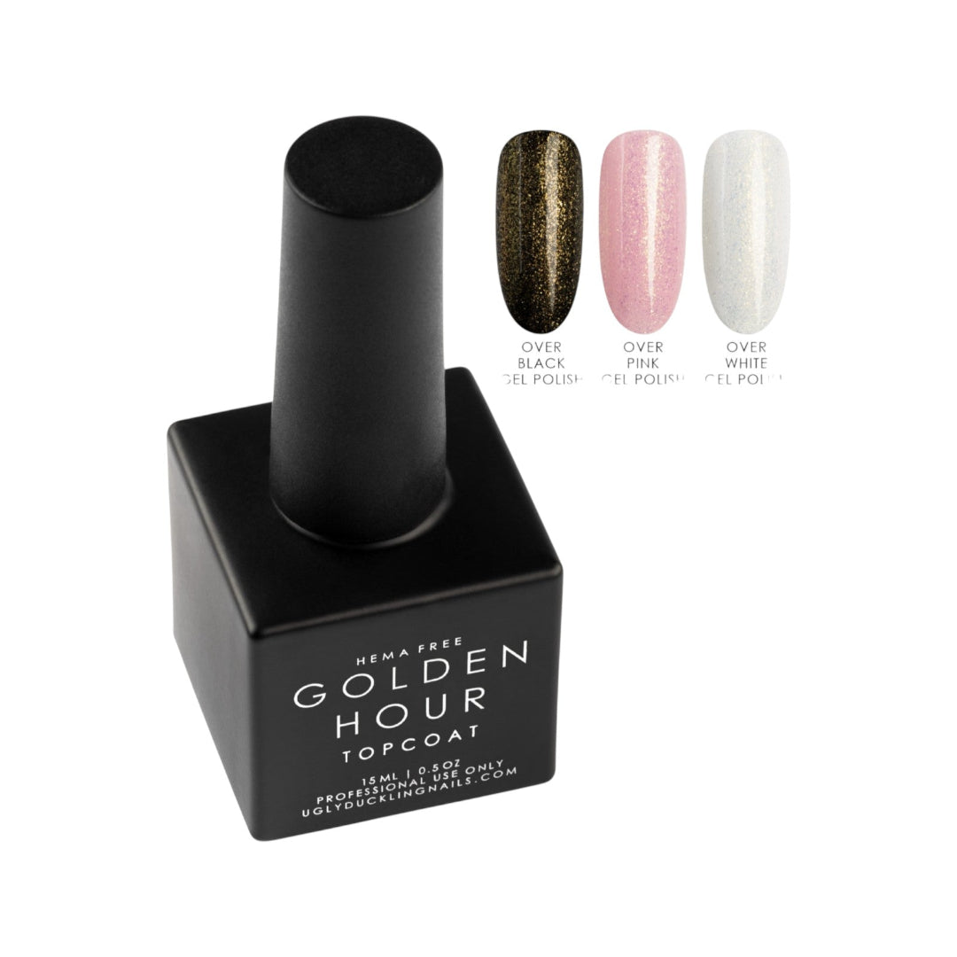 Ugly Duckling Non-Wipe Gel Top Coat (HEMA-free) - Golden Hour