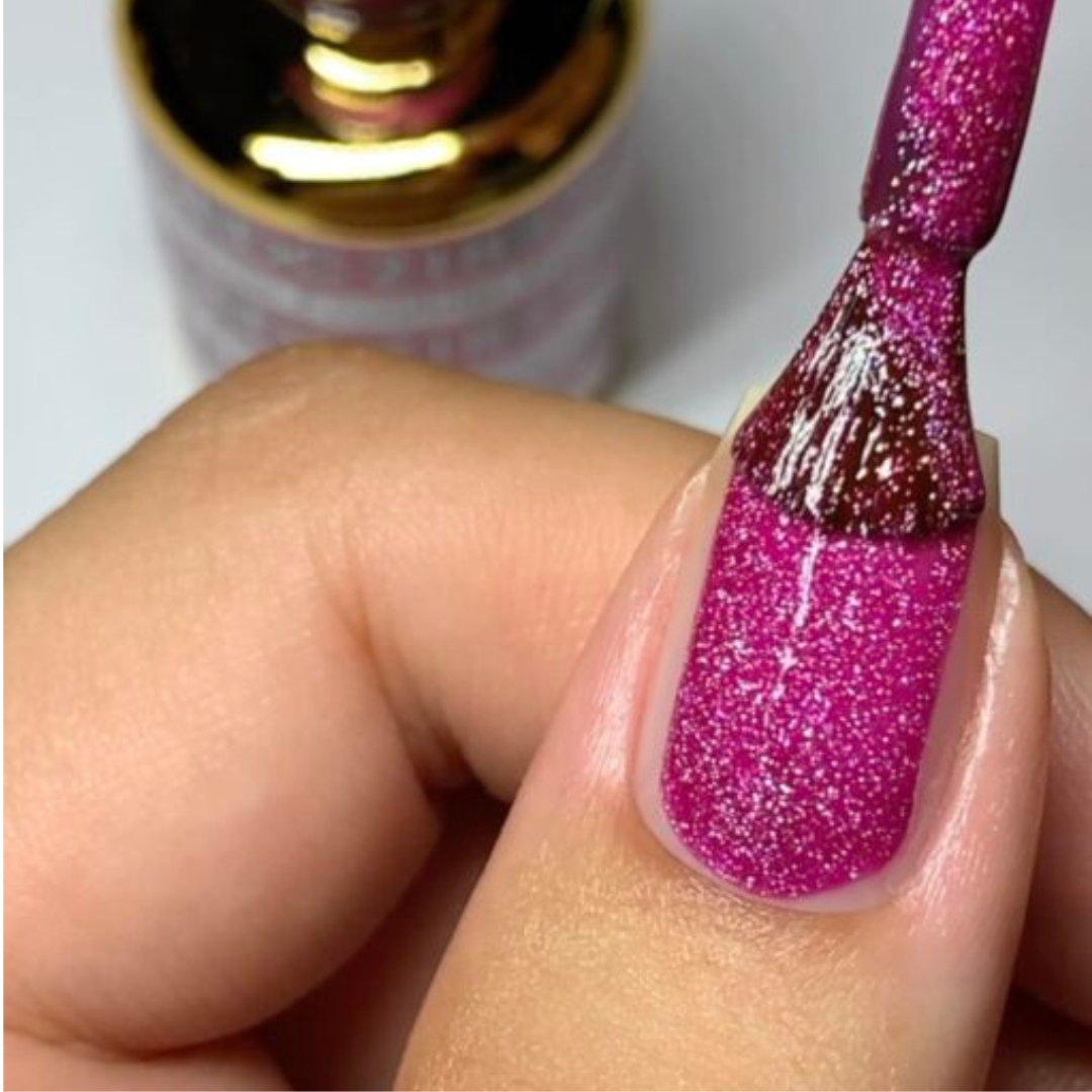 mermaid nails polish, DND DC Mermaid 218 Frostbite - Sparkling Glitter Gel Polish