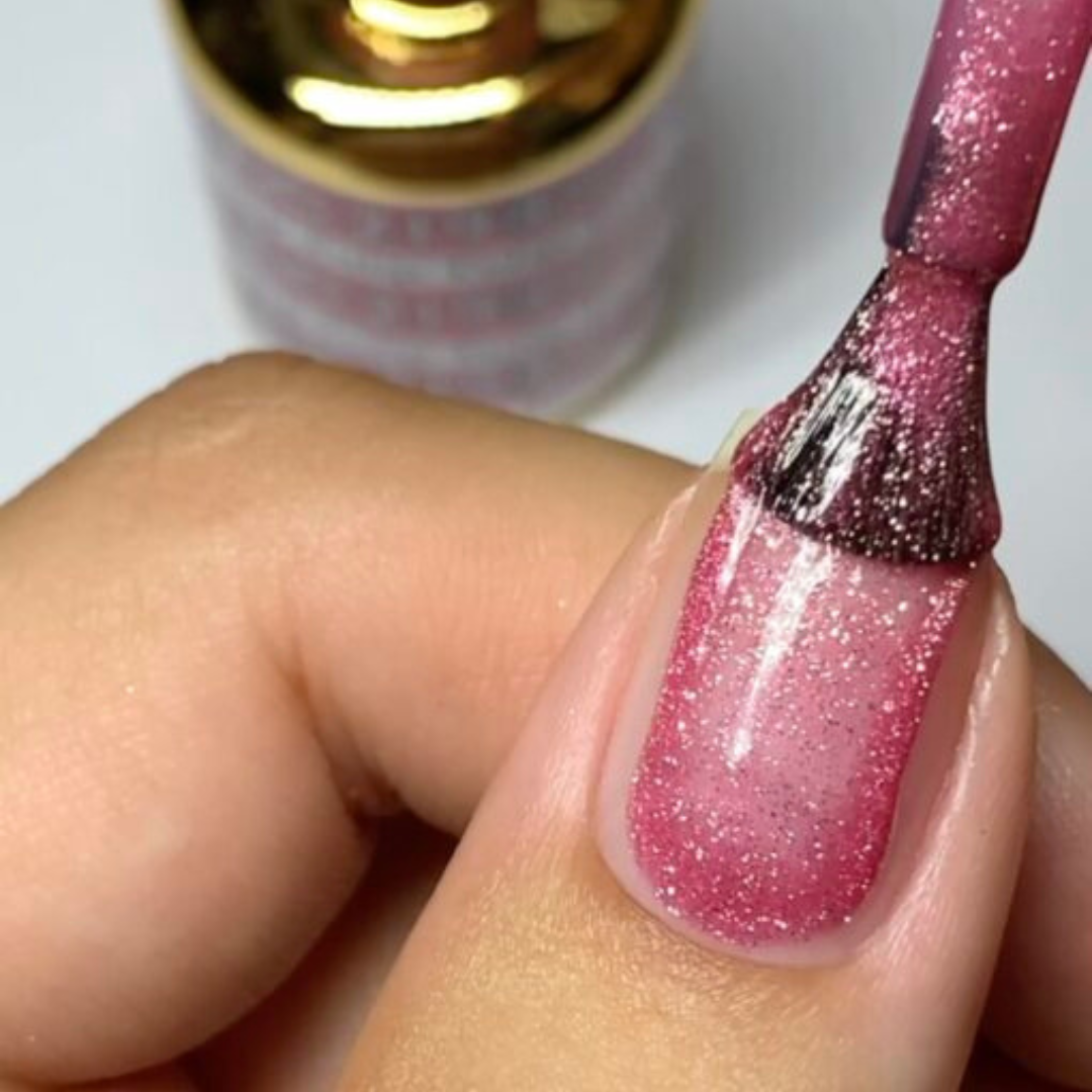 mermaid nails, DND DC Mermaid 219 Tulip - Sparkling Glitter Gel Polish