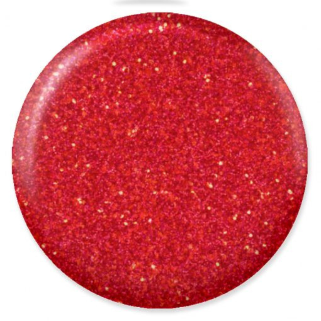 DND DC Mermaid 226 Vivid Red - Sparkling Glitter Gel Polish