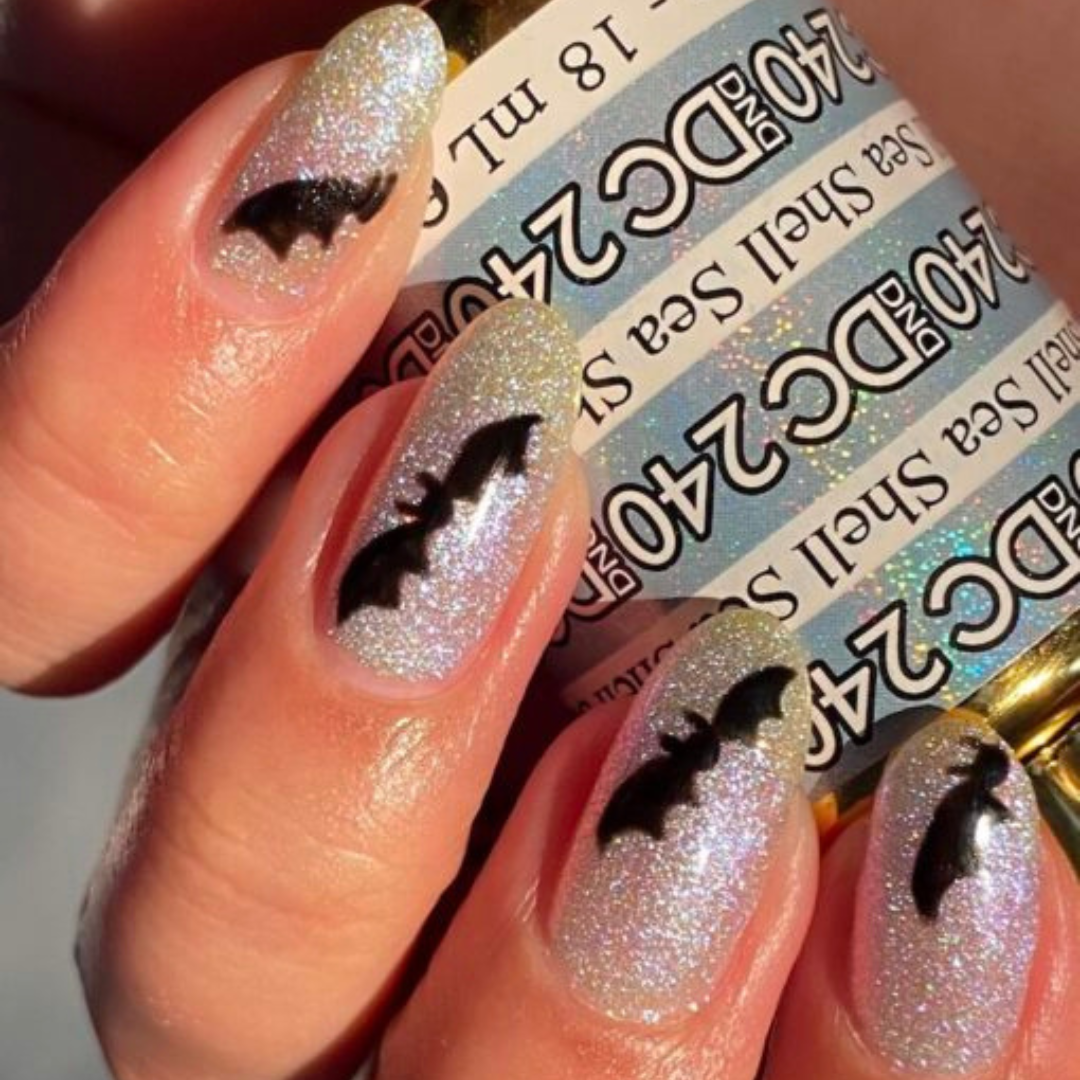 DND DC Mermaid 240 Sea Shell - Sparkling Glitter Gel Polish