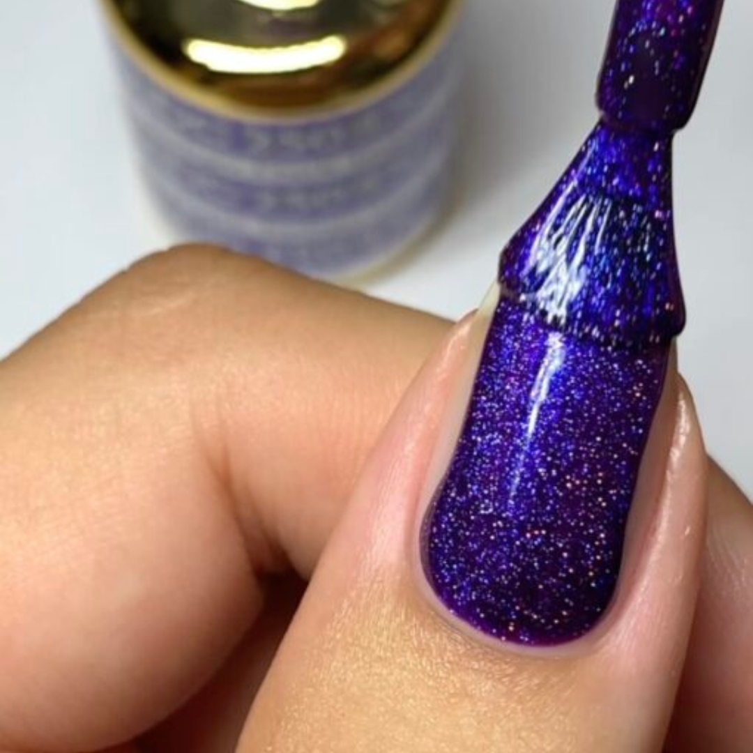 DND DC Mermaid 250 Dark Indigo - Sparkling Glitter Gel Polish