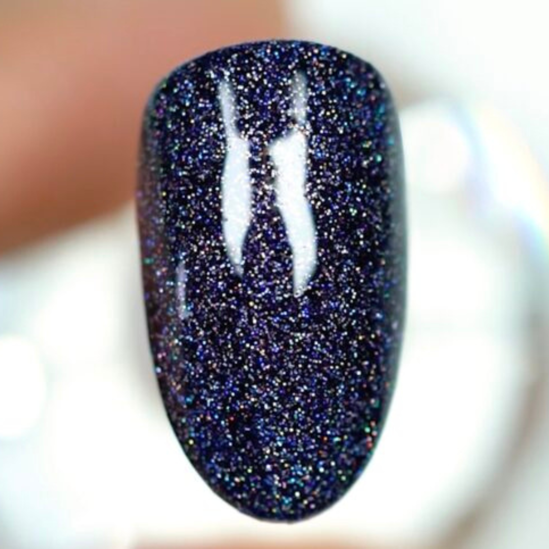 DND DC Mermaid 253 Midnight - Sparkling Glitter Gel Polish