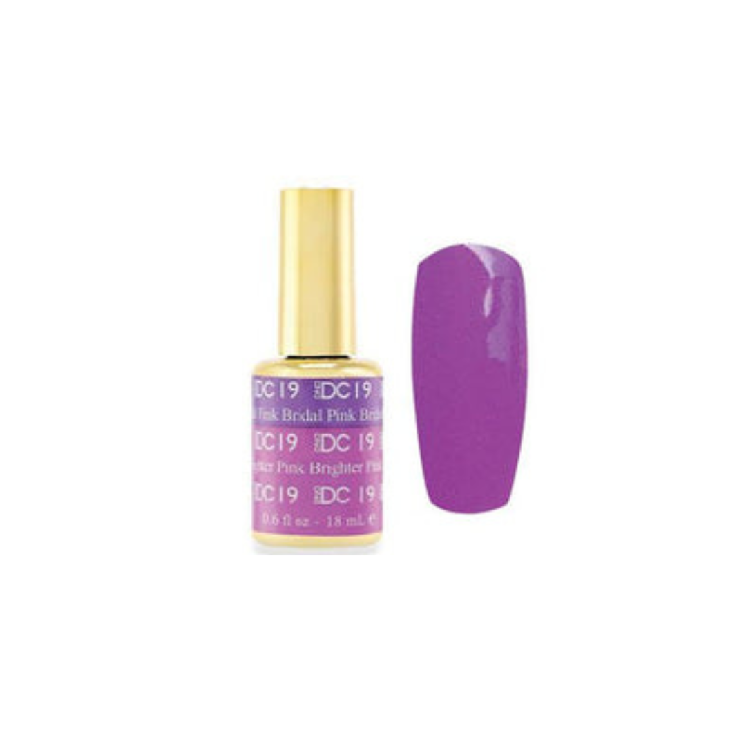 DND DC Mood Color Changing Nail Polish 19, Pink Bridal Pink Brighter, color changing nail polish, nail polish changes color, colour changing nail polish