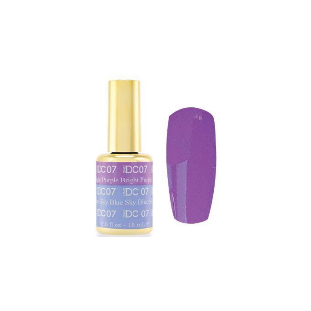 DND DC Mood Color Changing Nail Polish 7, Bright Purple Blue Sky, color changing nail polish, nail polish changes color, colour changing nail polish