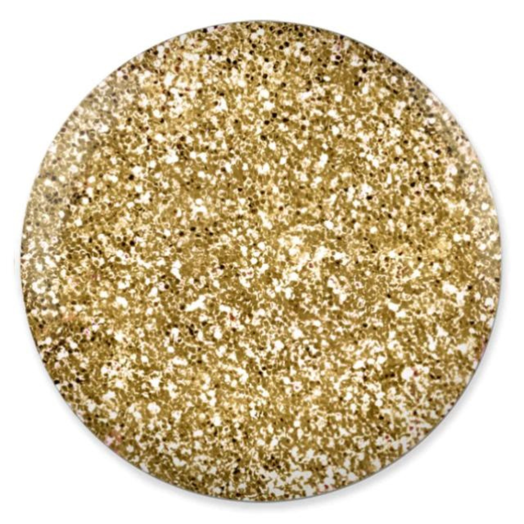 DND DC Platinum 208 Golden - Metallic Glitter Gel Polish, dnd gel polish