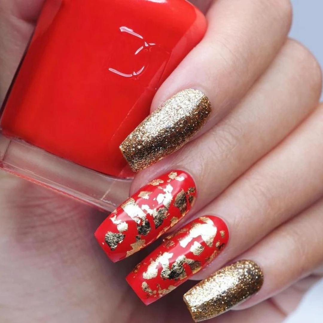DND DC Platinum 208 Golden - Metallic Glitter Gel Polish, dnd gel polish