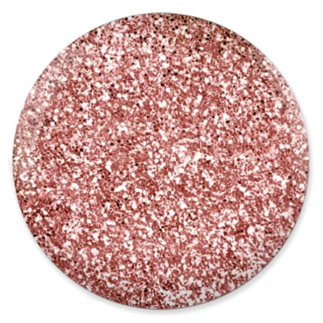 DND DC Platinum 211 Lighten - Rose Metallic Glitter Gel Polish