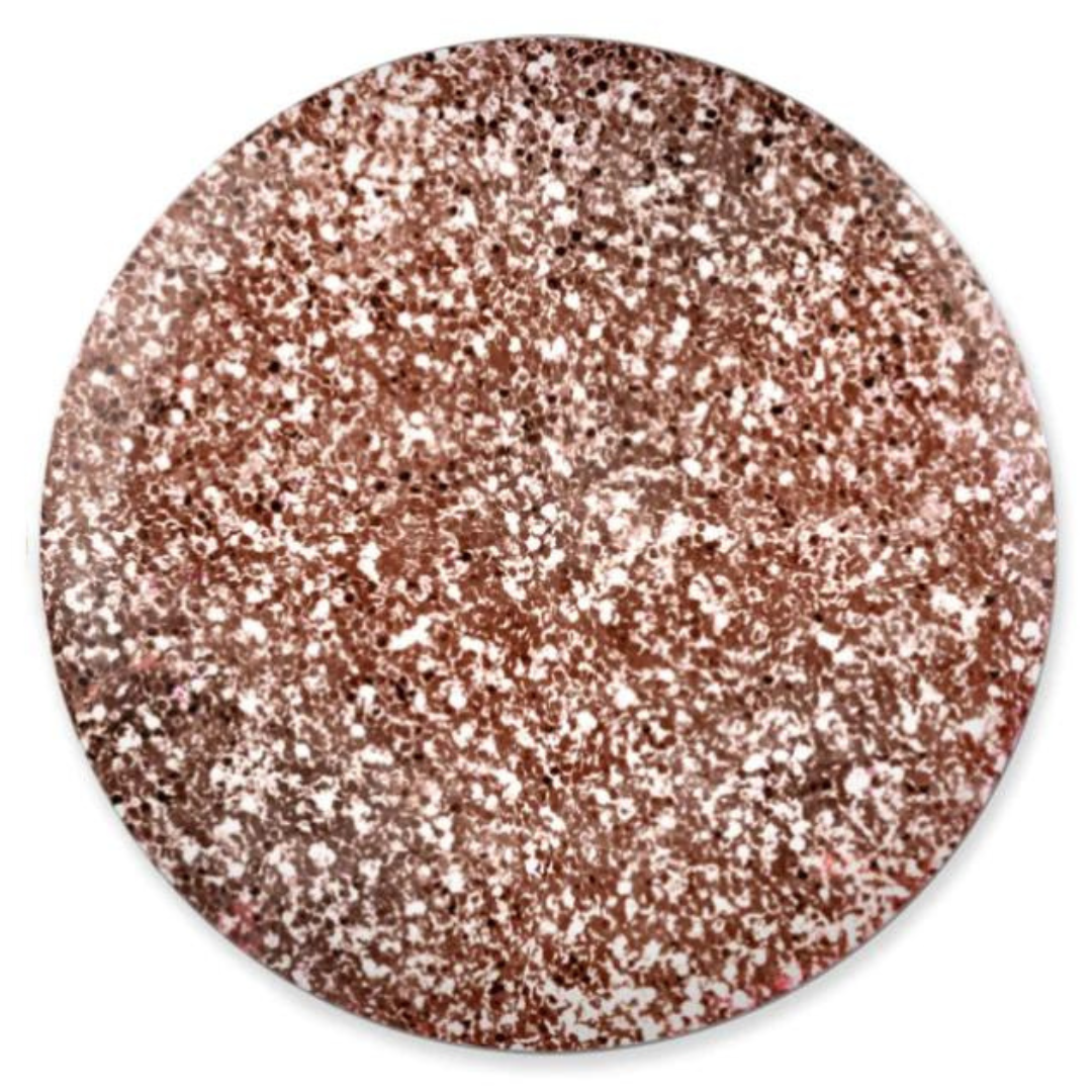 DND DC Platinum 215 Bridal Pink - Glitter Metallic Gel Polish