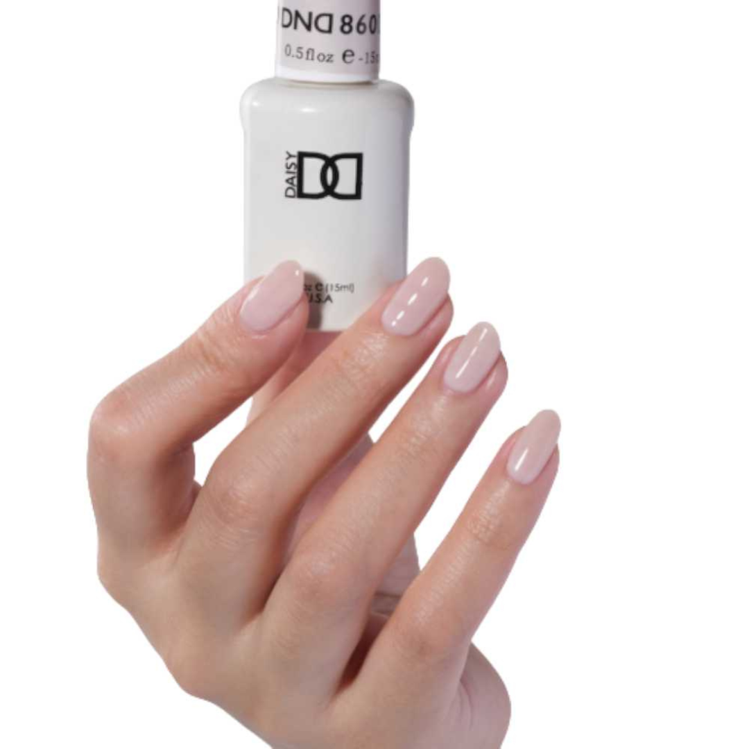 dnd sheer collection, sheer nail polish, gel polish, regular nail polish, dnd nail lacquer, 860 Shes White? Shes Pink?, nail salon manotick