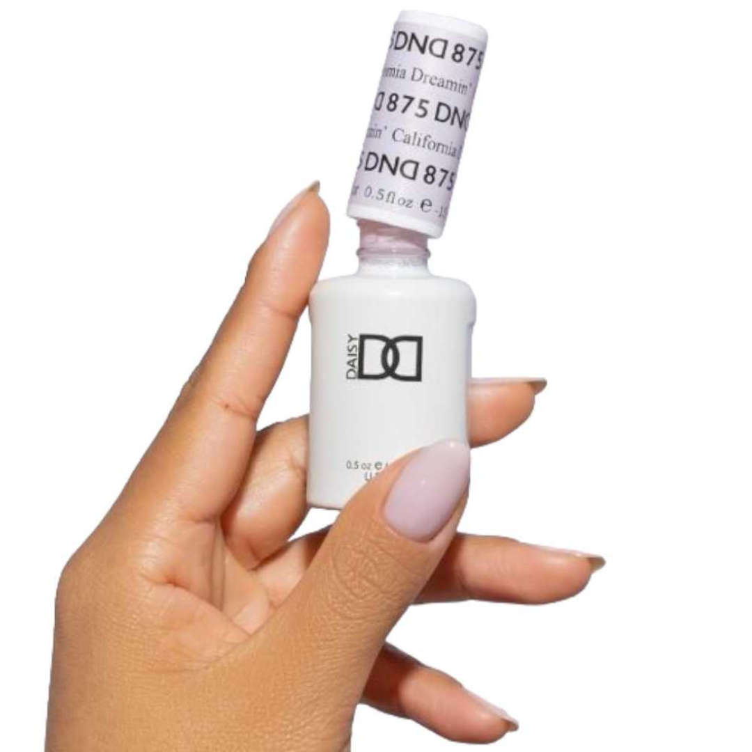 dnd sheer collection, sheer nail polish, gel polish, regular nail polish, dnd nail lacquer, 875 California Dreamin, nail salon fort erie
