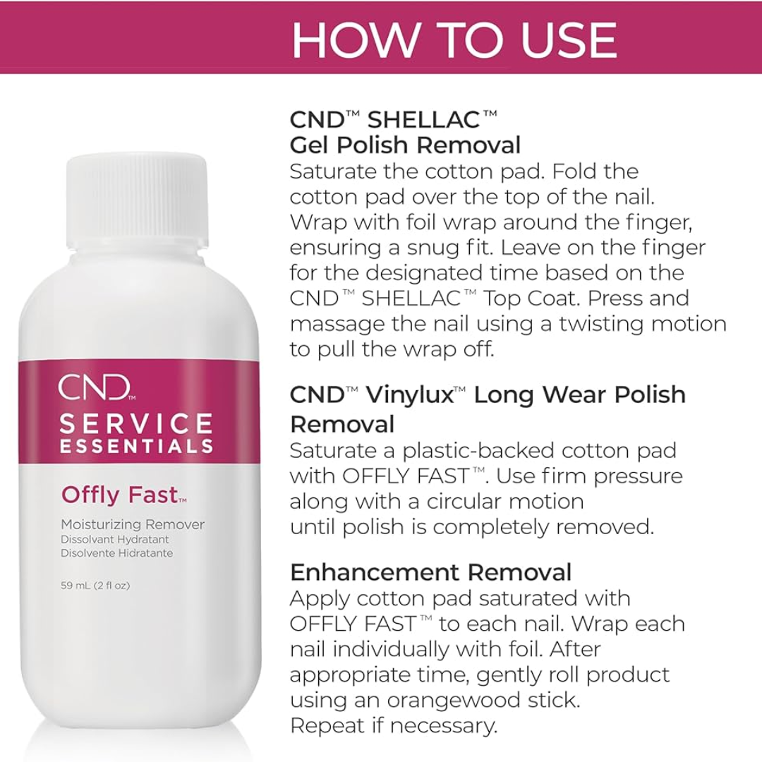 removing gel nails, CND Offly Fast Moisturizing Remover, Best Nail Polish Remover
