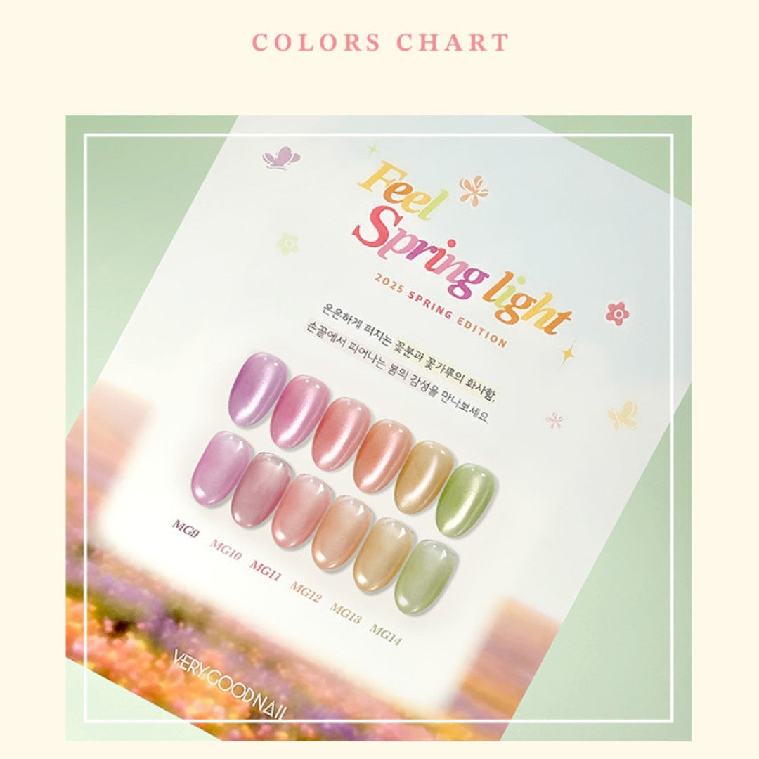 Very Good Nail Feel Spring Light Spring 2025 Collection, very good nail gel polish, hard gel manicure, new york gel, pink nail spa, pink nails & spa, the nail place, nail and design, nail palette, pretty sweety