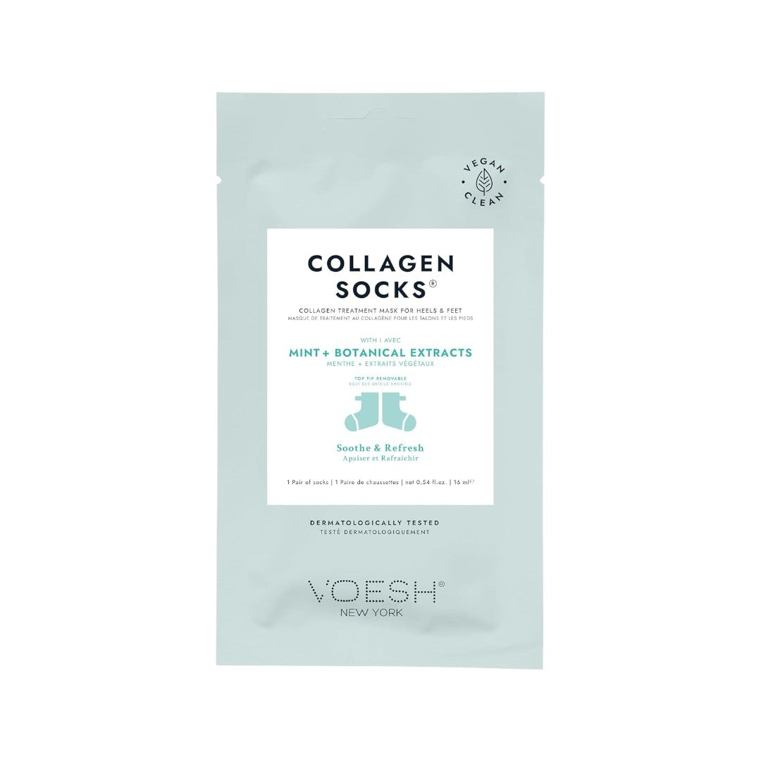 Voesh UV Protective Collagen Socks w/ Peppermint (Vegan), Classique Nails Beauty Supply