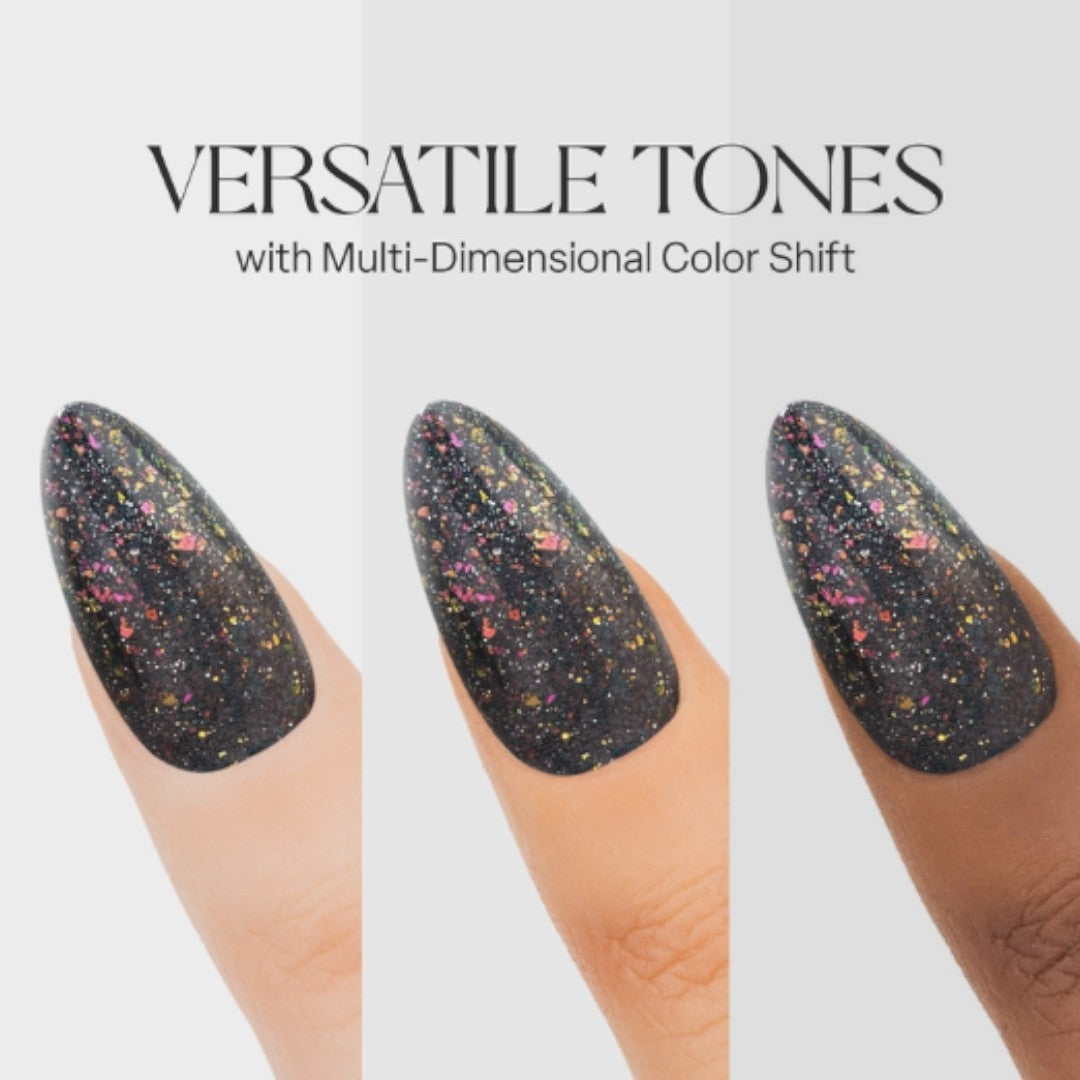apres Flash Glitter Gel Polish Just A Phase FG07, hightek nail supply