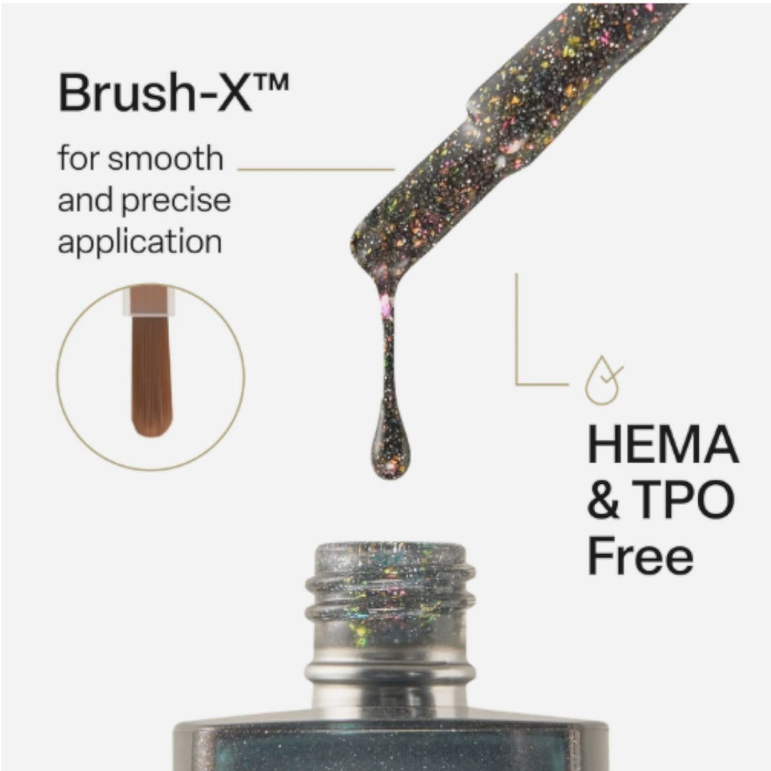 apres Flash Glitter Gel Polish Just A Phase FG07, hightek nail supply
