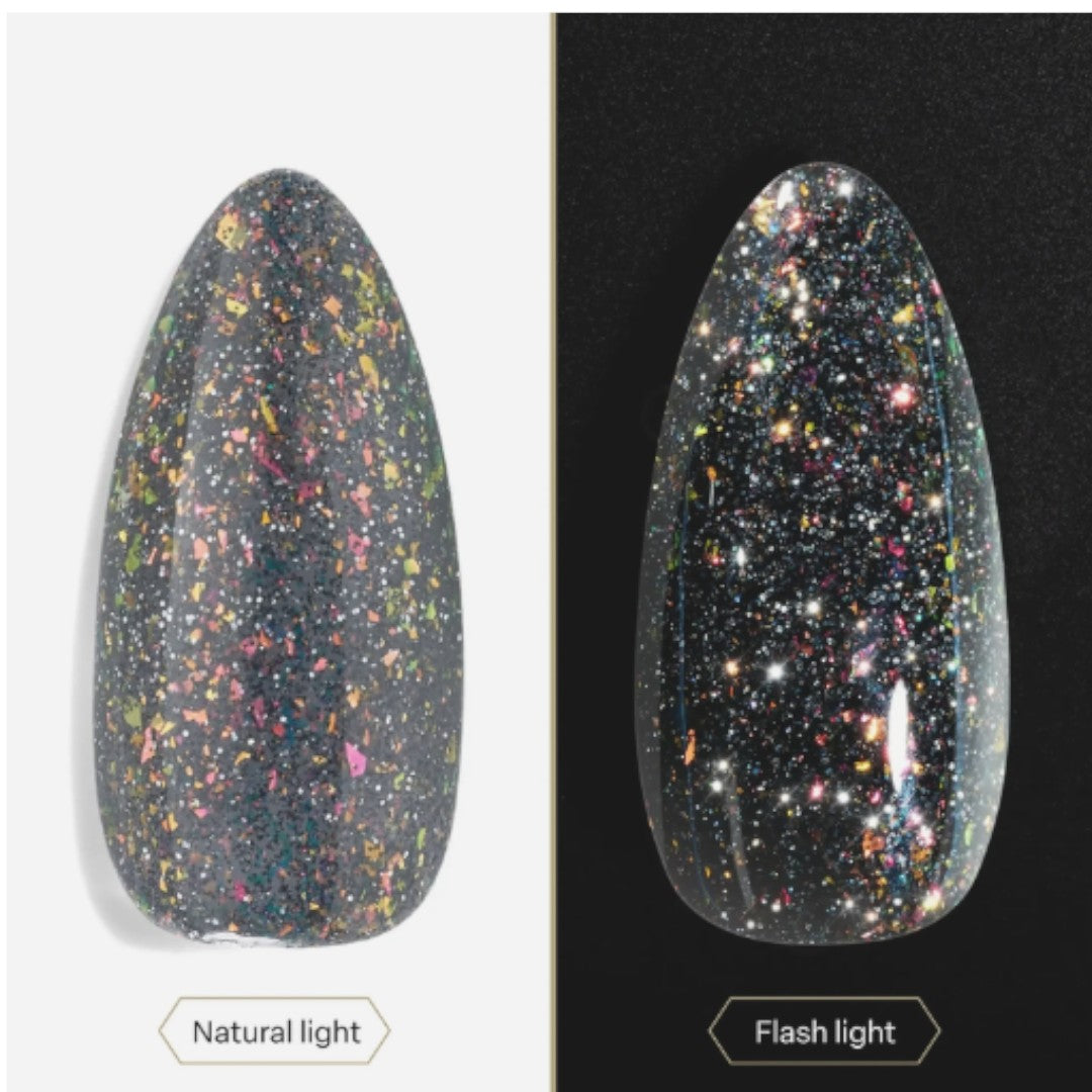 apres Flash Glitter Gel Polish Just A Phase FG07, hightek nail supply