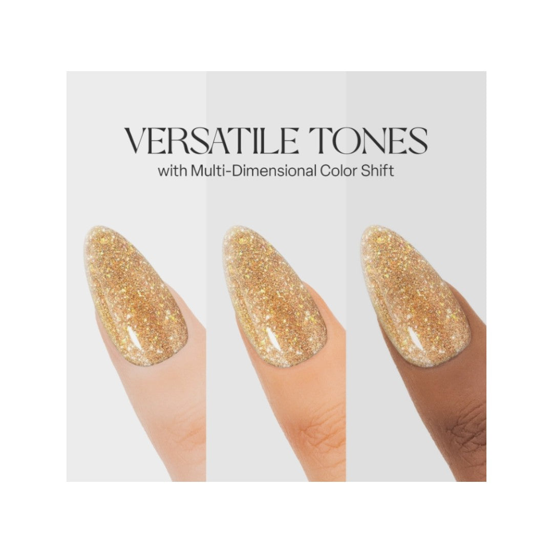 apres Flash Glitter Gel Polish That’s My Twin Flame FG03, capital nail supply inc.