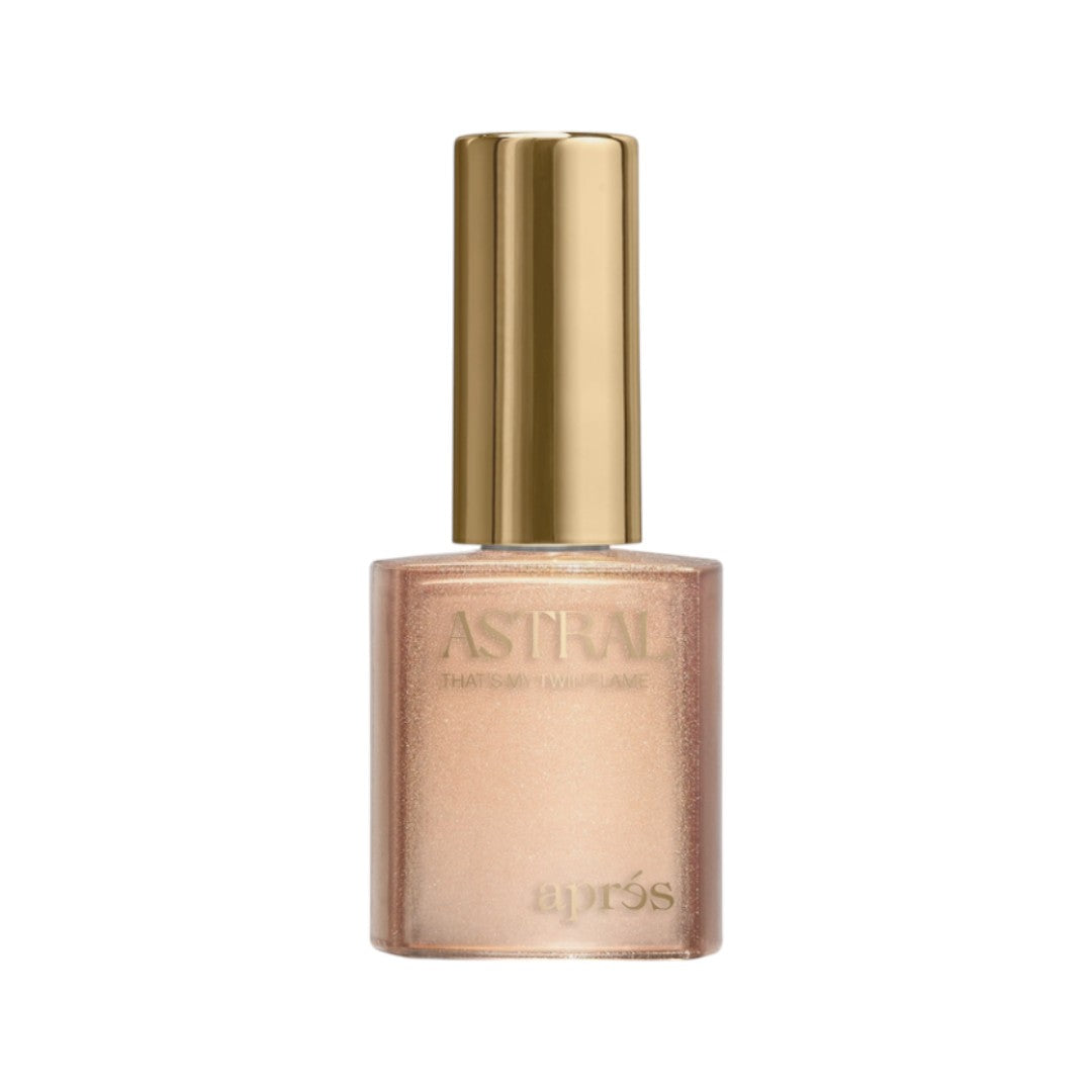 apres Flash Glitter Gel Polish That’s My Twin Flame FG03, capital nail supply inc.