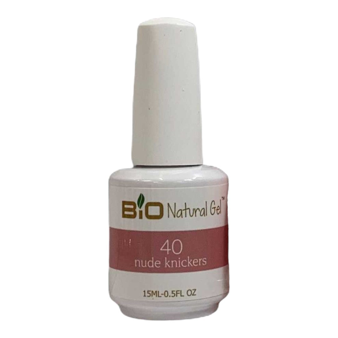 Bio Natural Gel Polish, Non-toxic Nail Lacquer, 40 Nude Knickers