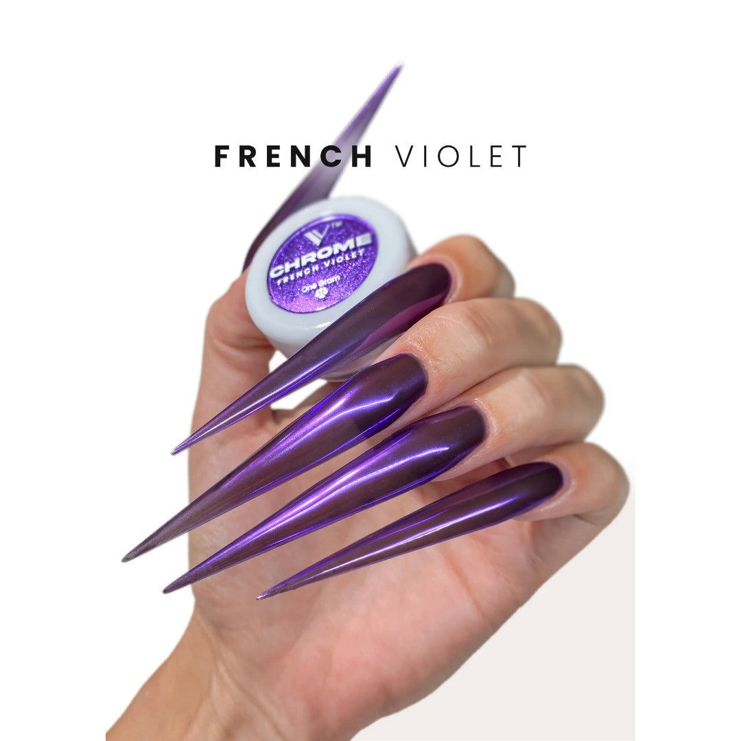 V Beauty Pure Chrome Powder - French Violet