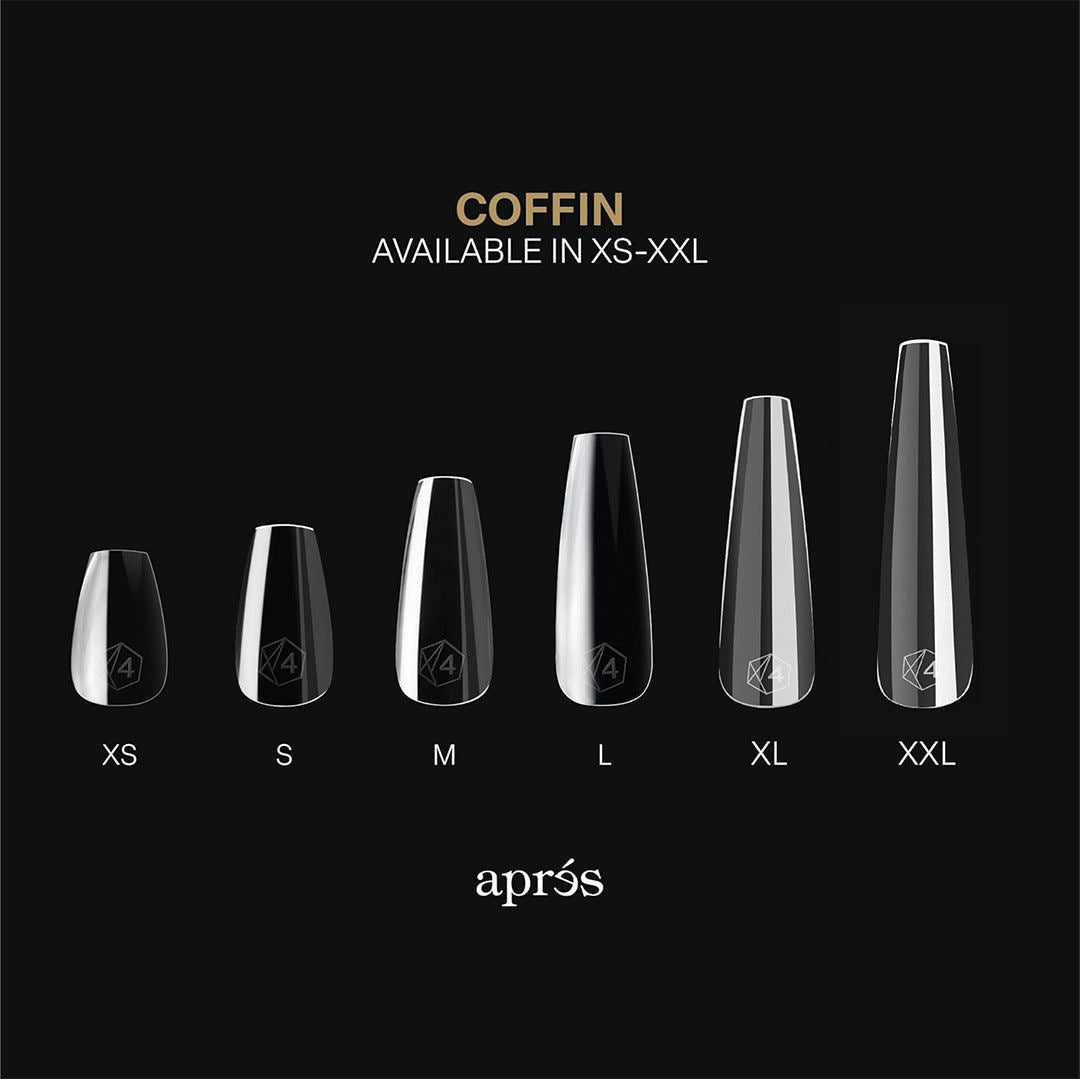 Apres Gel-X Mini Tips Box 2.0 - Sculpted Coffin Extra Long (210Pcs)