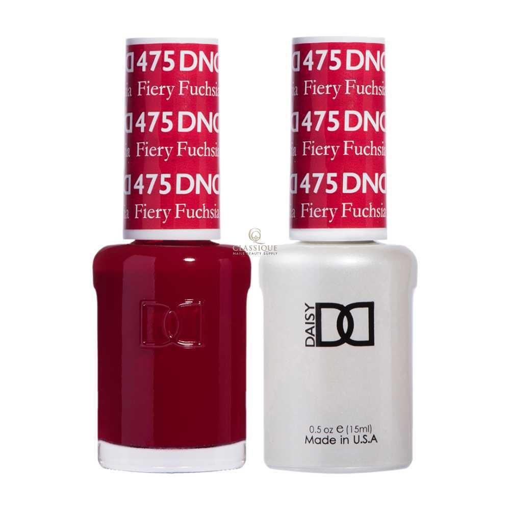 DND Gel & Lacquer Duo - Fiery Fuchsia #475