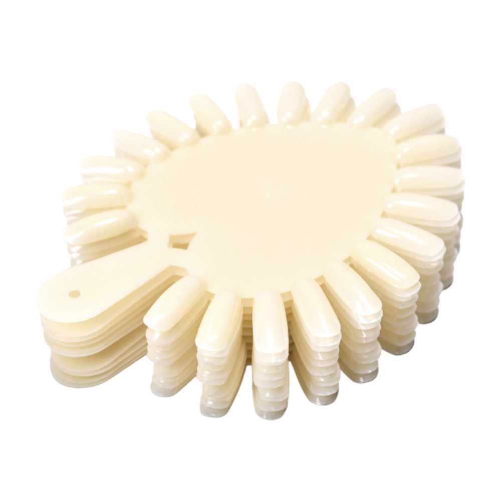 Colour Display - 21-Tips Heart Shape Natural (Pack Of 10) #PD109NT