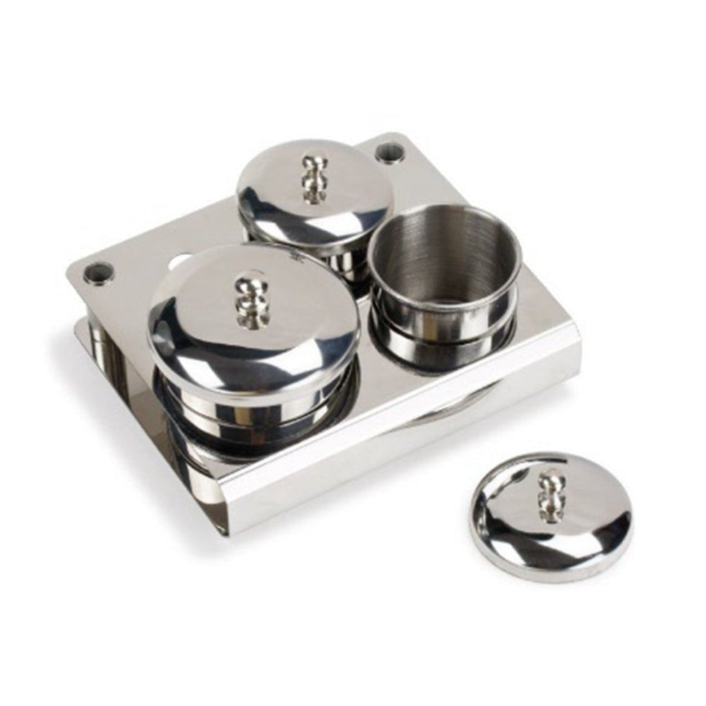 Apollo 3Pcs Stainless Steel Powder & Liquid Set #DD1