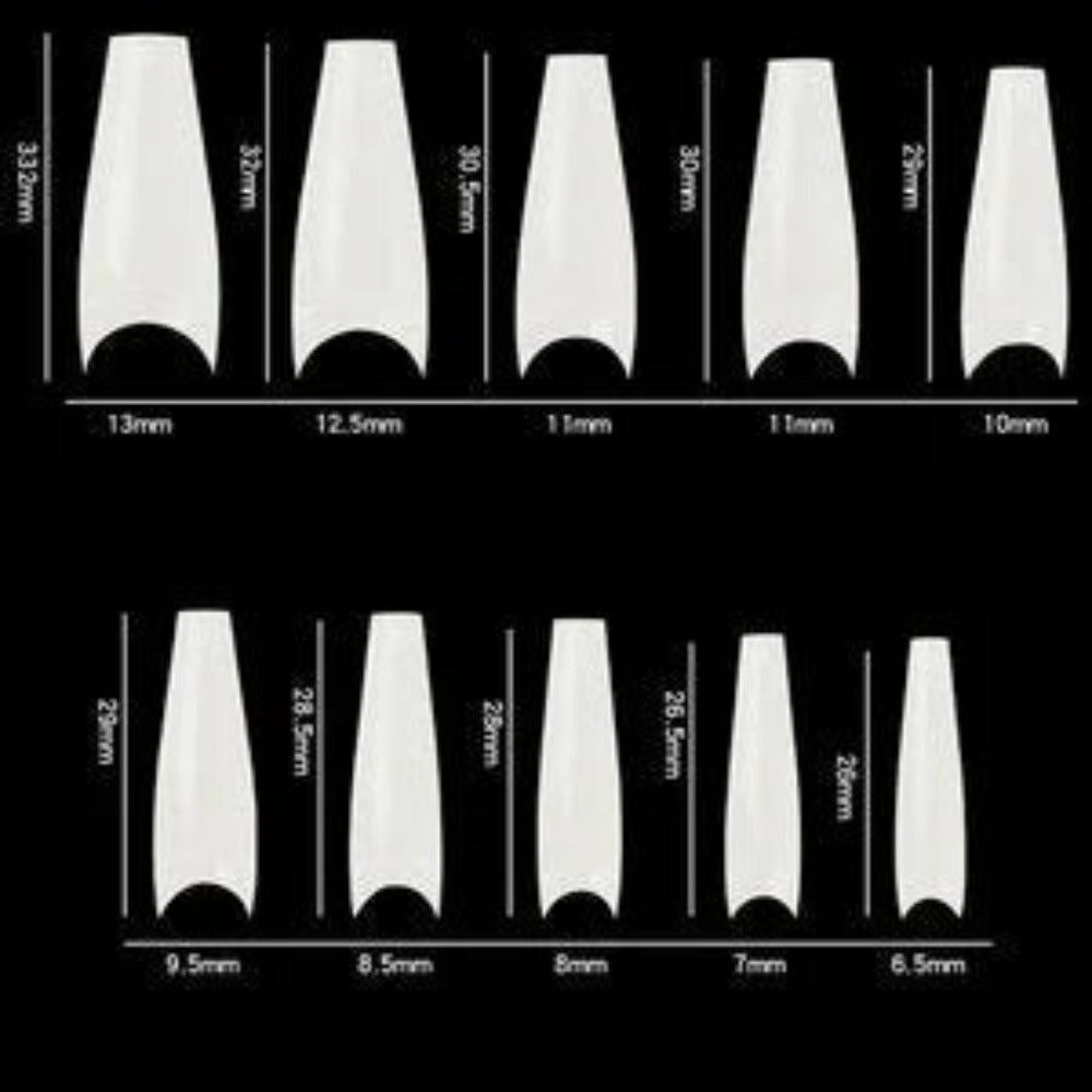 Cre8tion Nail Tips Box - Special Shape 20 Natural (600Pcs) #15226